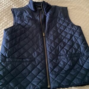 Jcrew Crewcuts boys puffer vest size 14 navy blue